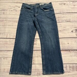 TK AXEL Jeans Slim Boot Denim Blue Pants Men's Size 34x30 (Fits 34x26)